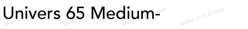 Univers 65 Medium字体转换